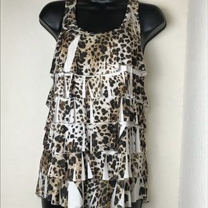 Cheetah print blouse